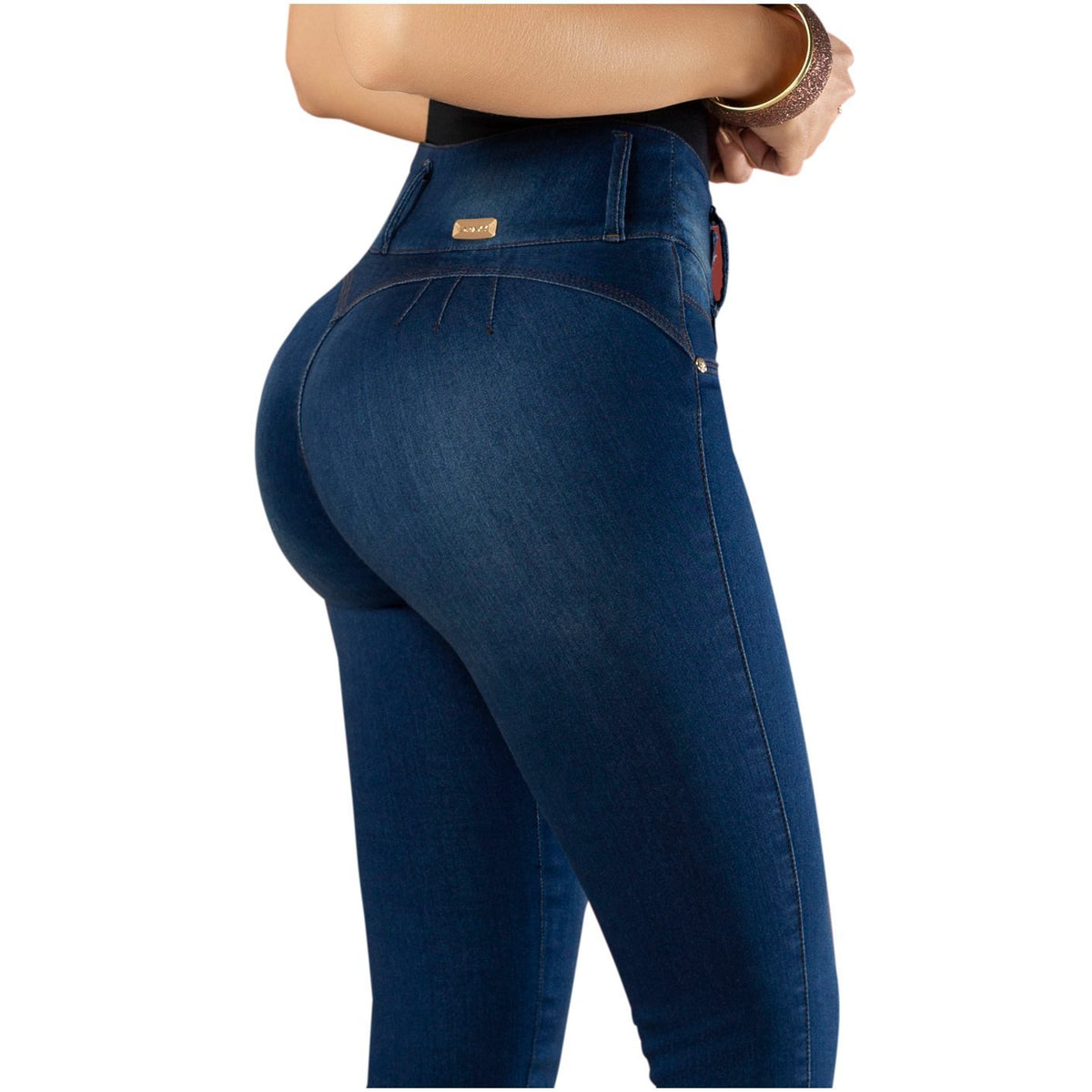 Draxy Sexy Women Blue Jeans Colombian Curvy Levanta Pompa Push Up Capri  Slimming