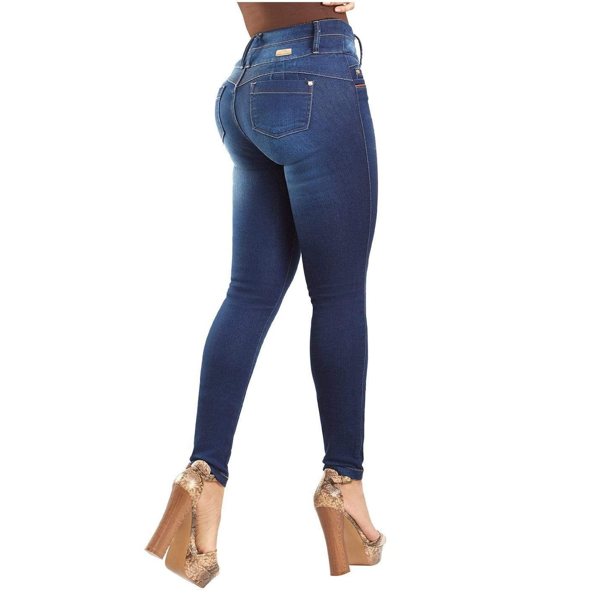 Buy Lowla Women Fashion Butt Lifter Stretch Skinny Ripped Ankle High Rise  Shaper Jeans Pantalones Colombianos Talle Alto Levanta Cola de Dama Blue 12  Online at desertcartOMAN