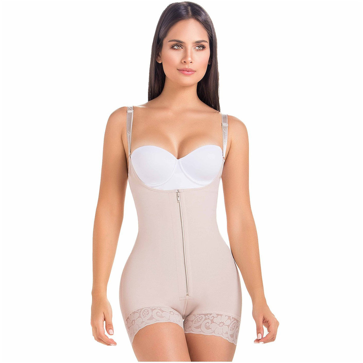 Fajas MariaE - REF.9235 → Faja corta de alta compresión con cierre  delantero y costuras semi invisibles. Disponible en nuestro nuevo catálogo  y tiendas MariaE