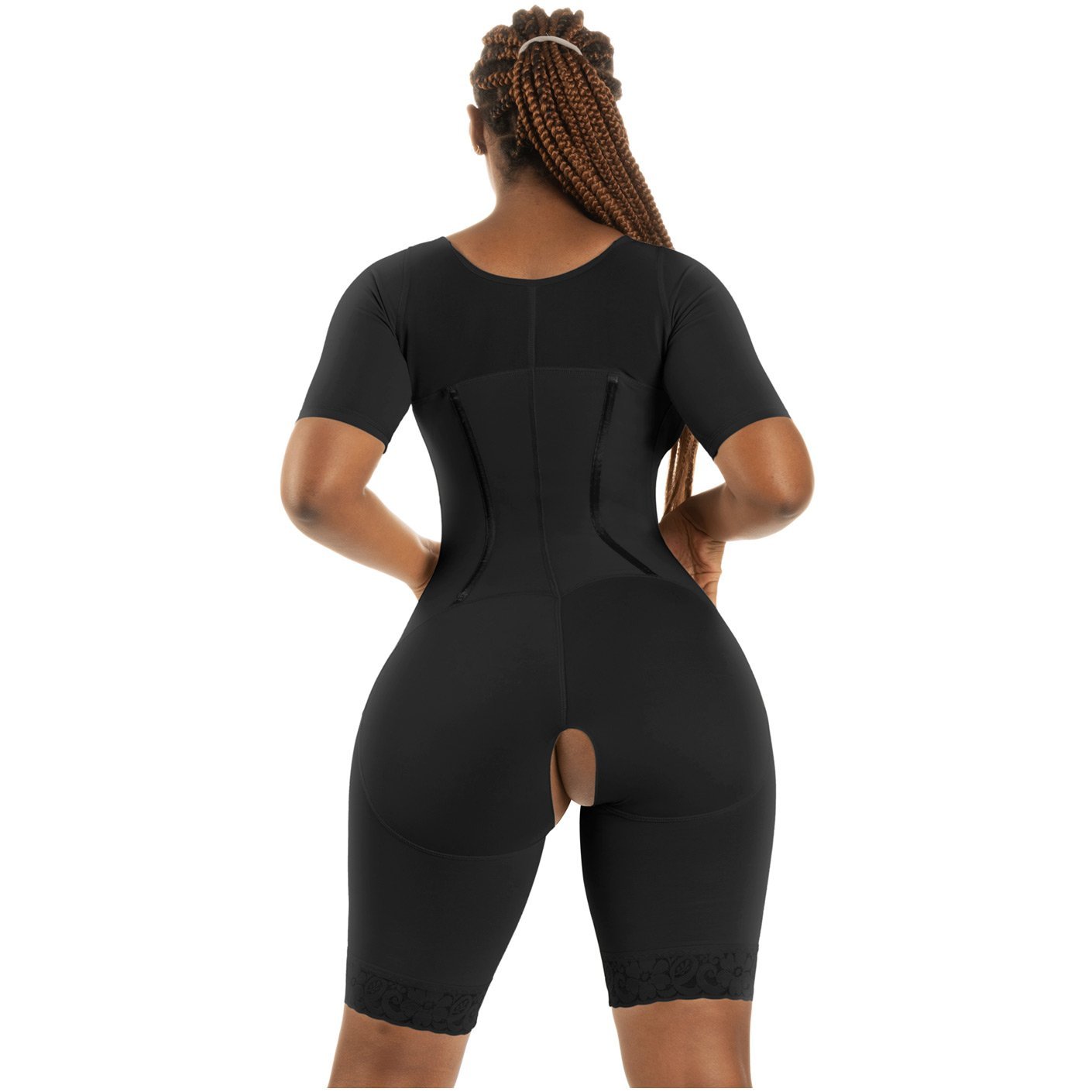 QTY 1) Size XL Bling Shapers Colombian Faja High Compression Shaper 938BF  Black