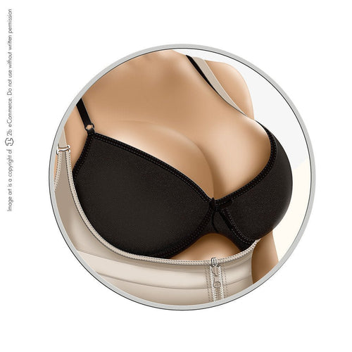 Diane & Geordi 002376 Women's Strapless Thong Body Shaper - My Fajas Colombianas