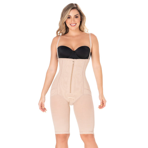 Diane & Geordi 2414-A | Postpartum Butt Lifter Tummy Control Capri Shapewear - My Fajas Colombianas