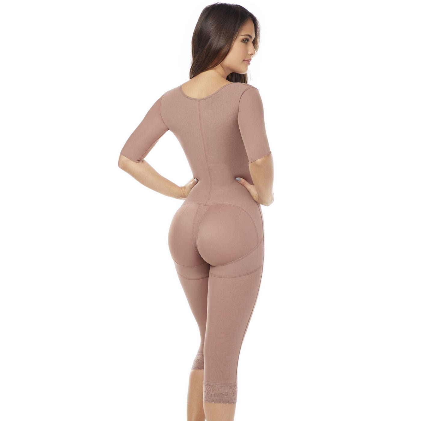 Fajas MariaE FQ114, Post Surgery Colombian Shapewear with Sleeves