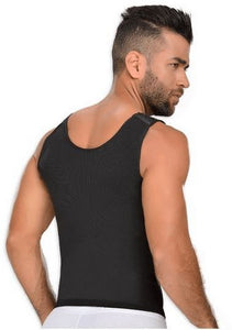 Fajas MYD 0060 Compression Vest Shirt Body Shaper for Mens faja