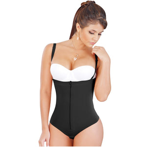  Girdle Faja Premium Colombian Faja Body Shaper Thong Shapes The  Body Stretchable Lace & Waist Support Bodysuit : Clothing, Shoes & Jewelry