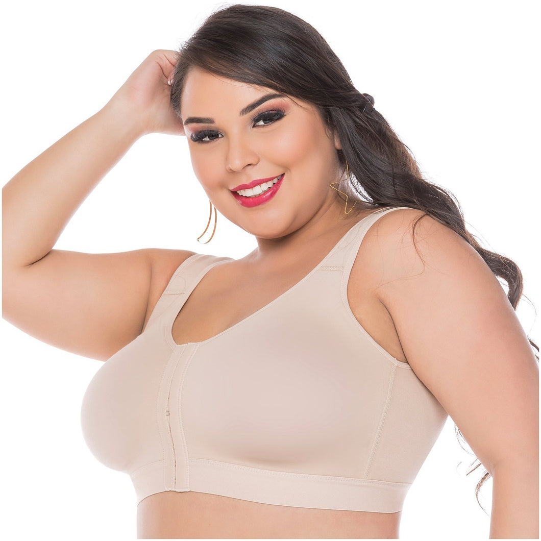 Front Closure Post Surgical Compression Bra Fajas Colombianas