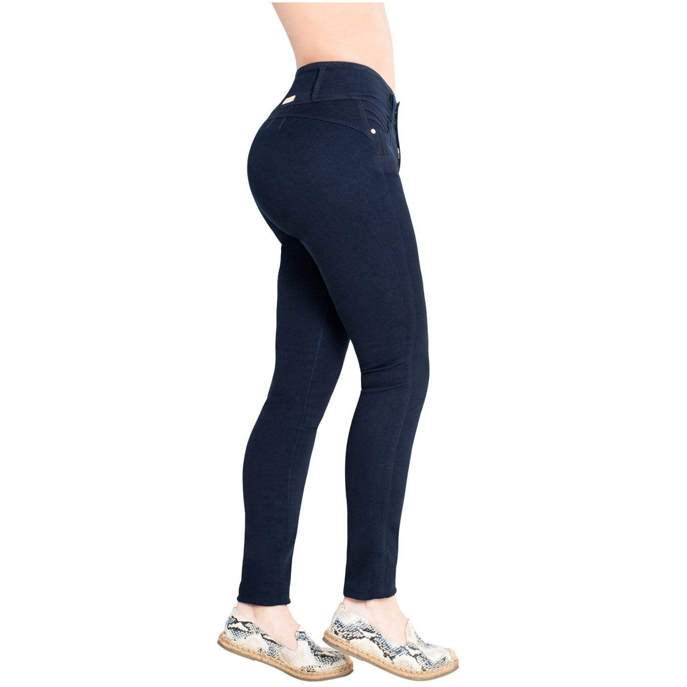 LT.Rose Jeans: CS3B04 - Mid-Rise Butt Lifter Skinny Jeans - Showmee Store
